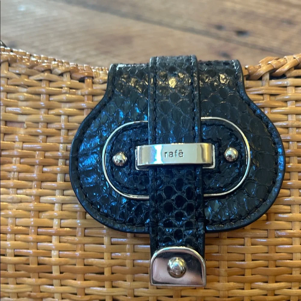 Rafe Straw Shoulder Bag